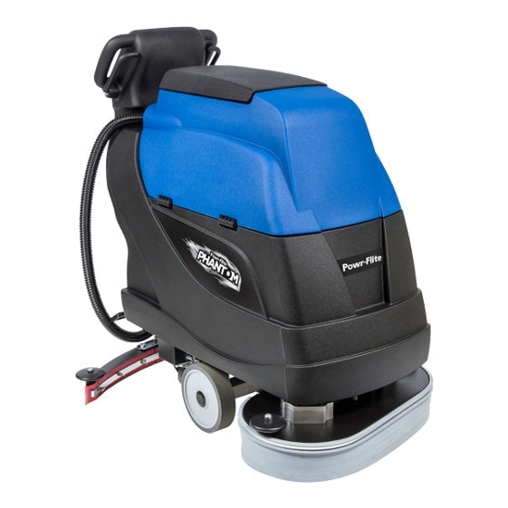 Powr-Flite Phantom, Floor Scrubber, 24", 16 Gallon, Battery, Self Propel, Disk - POW-PFS24