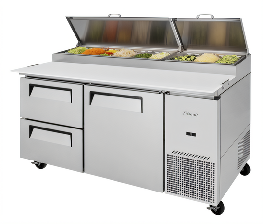Turbo Air TPR-67SD-D4-N Super Deluxe Prep Tables - TPR-67SD-D4-N