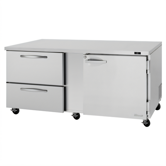 Turbo Air PST-48-D4-FB-N PRO Prep Tables - PST-48-D4-FB-N