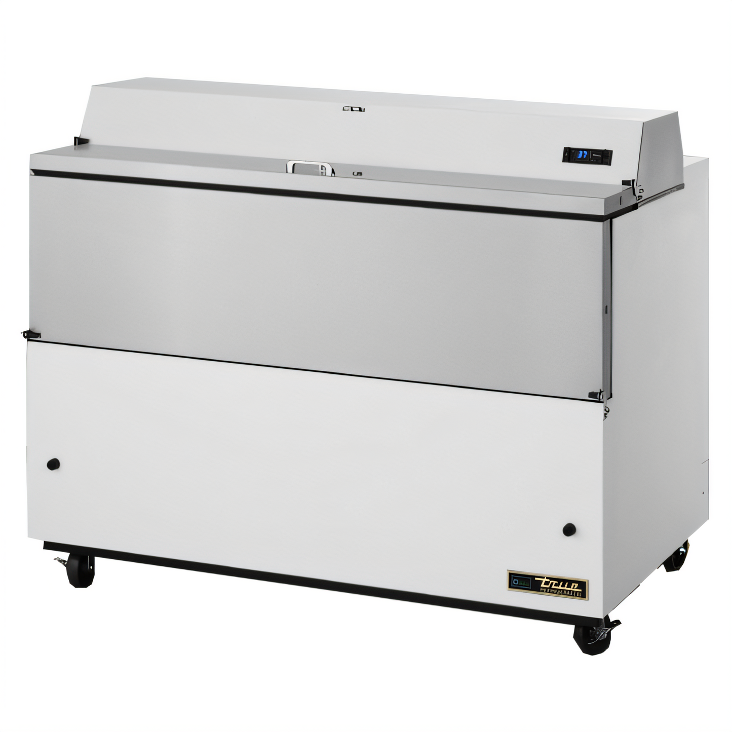 True Mfg True TMC-58-S-HC Mobile School Milk Cooler, Forced-Air, 16-Crate Capacity, Stainless Steel - TMC-58-S-HC