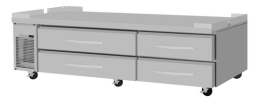 Turbo Air PRO Undercounter & Worktop Refrigeration - PRCBE-96F-N-FT