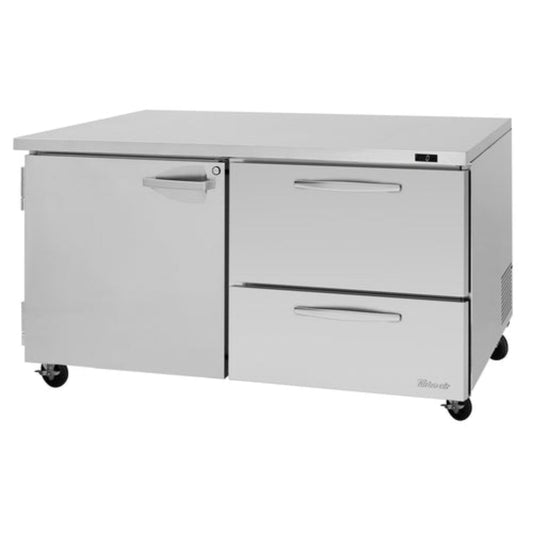 Turbo Air PRO Undercounter & Worktop Refrigeration - PUF-60-D2R(L)-N