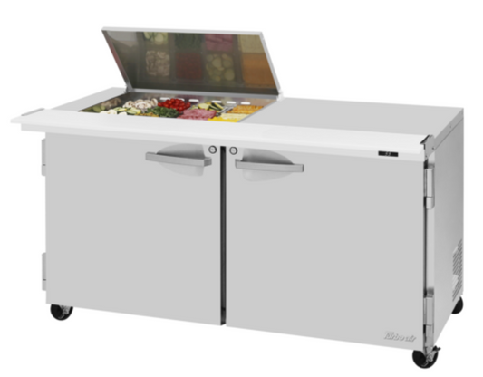 Turbo Air PRO Refrigerated Prep Tables - PST-60-12M-N-FL