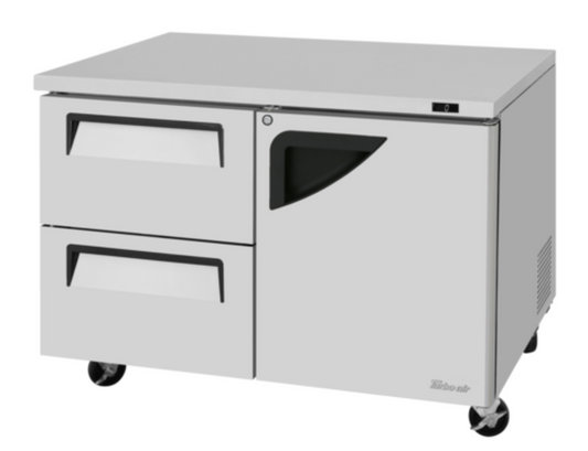 Turbo Air Super Deluxe Undercounter & Worktop Refrigeration - TUF-48SD-D2R-N