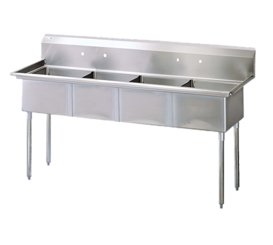 Turbo Air TSA-4-N Compartment Sinks - TSA-4-N