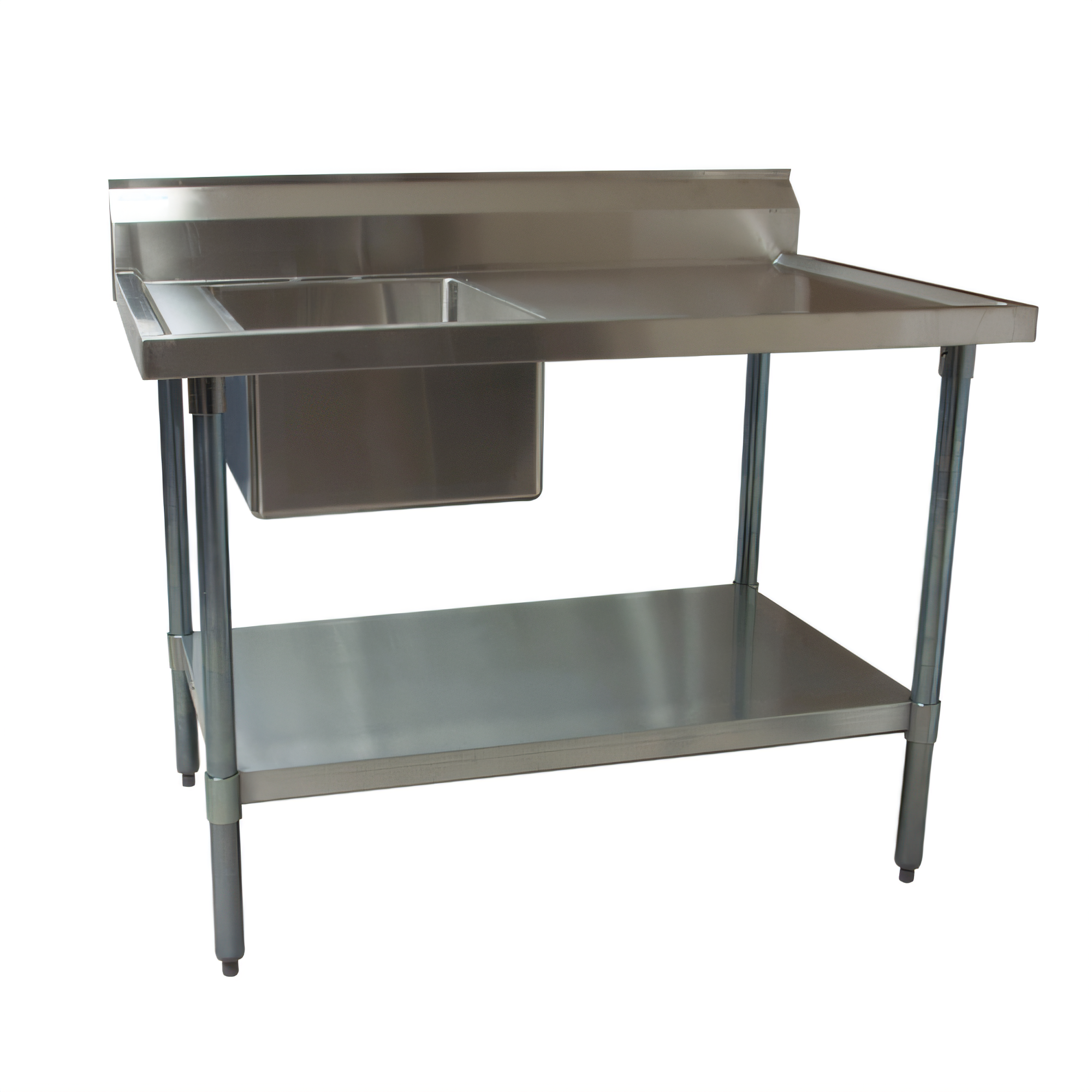 BK Resources BKMPT-3072G-L Stainless Steel Prep Tables - BKMPT-3072G-L