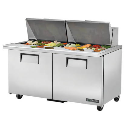 True Mfg. - General Foodservice TSSU-60-24M-B-ST-HC Refrigerated Prep Tables - TSSU-60-24M-B-ST-HC