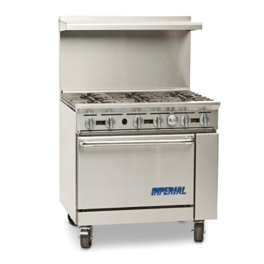 Imperial (Middleby) Pro Series Gas Ranges - IR-6-C