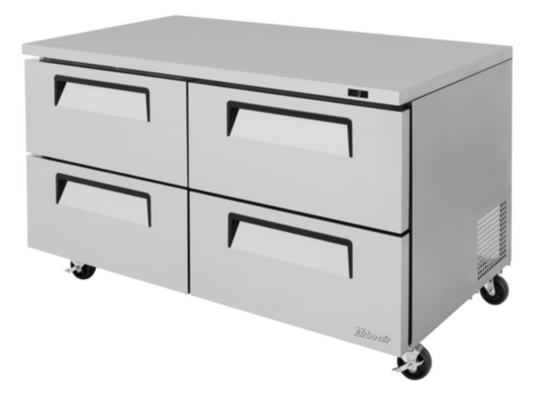 Turbo Air Super Deluxe Undercounter & Worktop Refrigeration - TUF-60SD-D4-N
