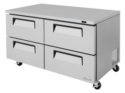 Turbo Air Super Deluxe Undercounter & Worktop Refrigeration - TUF-60SD-D4-N