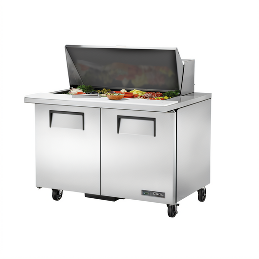 True Mfg. - General Foodservice TSSU-48-18M-B-HC Refrigerated Prep Tables - TSSU-48-18M-B-HC