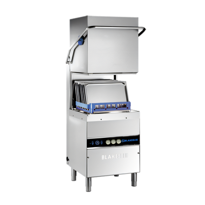 Blakeslee D-18-1 Hood-Type High-Temp Dishwasher with Booster Heater, 30 Racks/Hour, 220-240V, 1-Phase