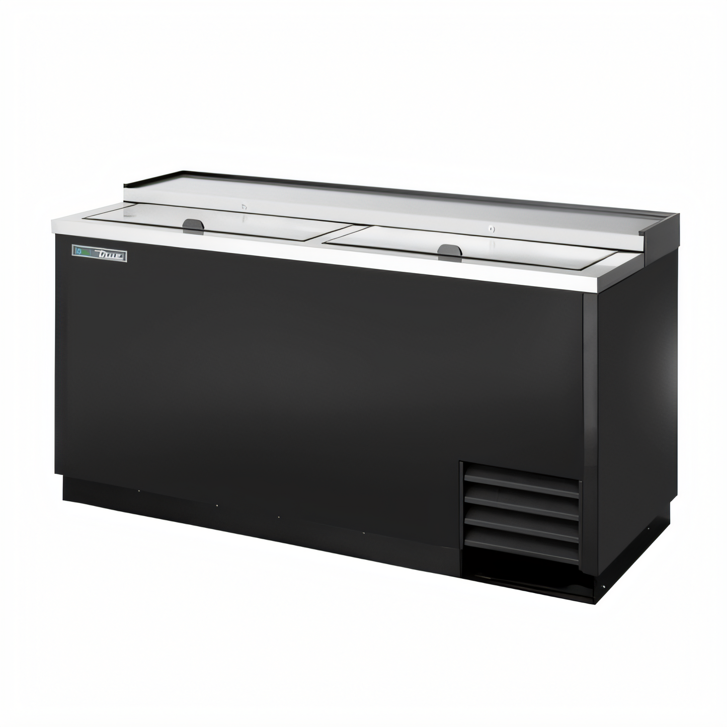 True Mfg TD-65-24-HC Flat Top Bottle Cooler with 2 Lids, 22-Case Capacity - TD-65-24-HC