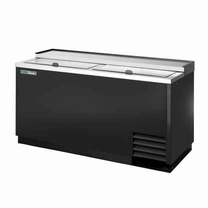 True Mfg TD-65-24-HC Flat Top Bottle Cooler with 2 Lids, 22-Case Capacity - TD-65-24-HC