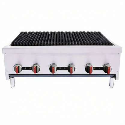 BakeMax (TVI) BACGG36-6 BakeMax Gas Charbroilers - BACGG36-6