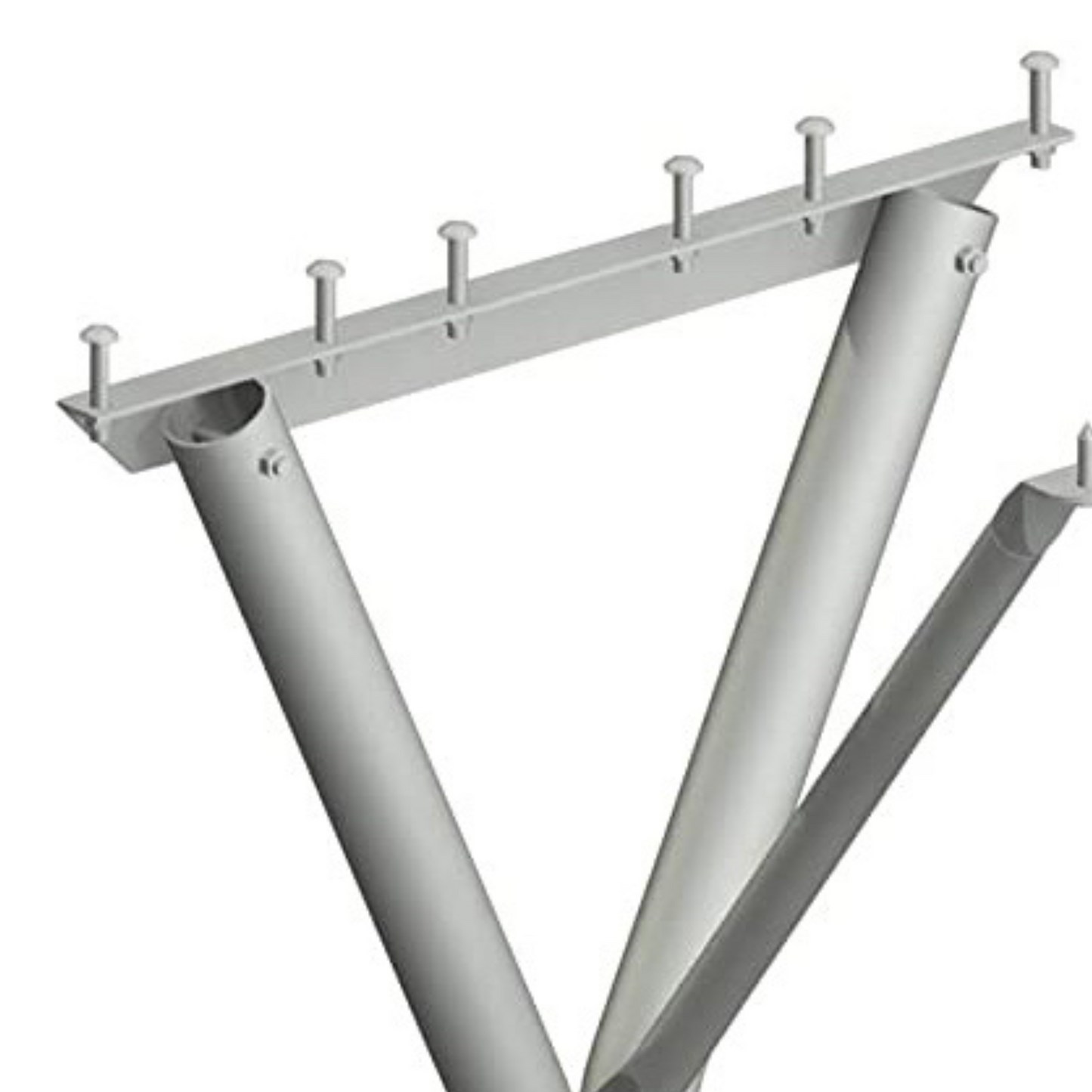 Pilot Rock 6 Pack 6'/8' Outdoor Steel Non Tip Picnic Table Leg Kits (Frame Only) - 415922
