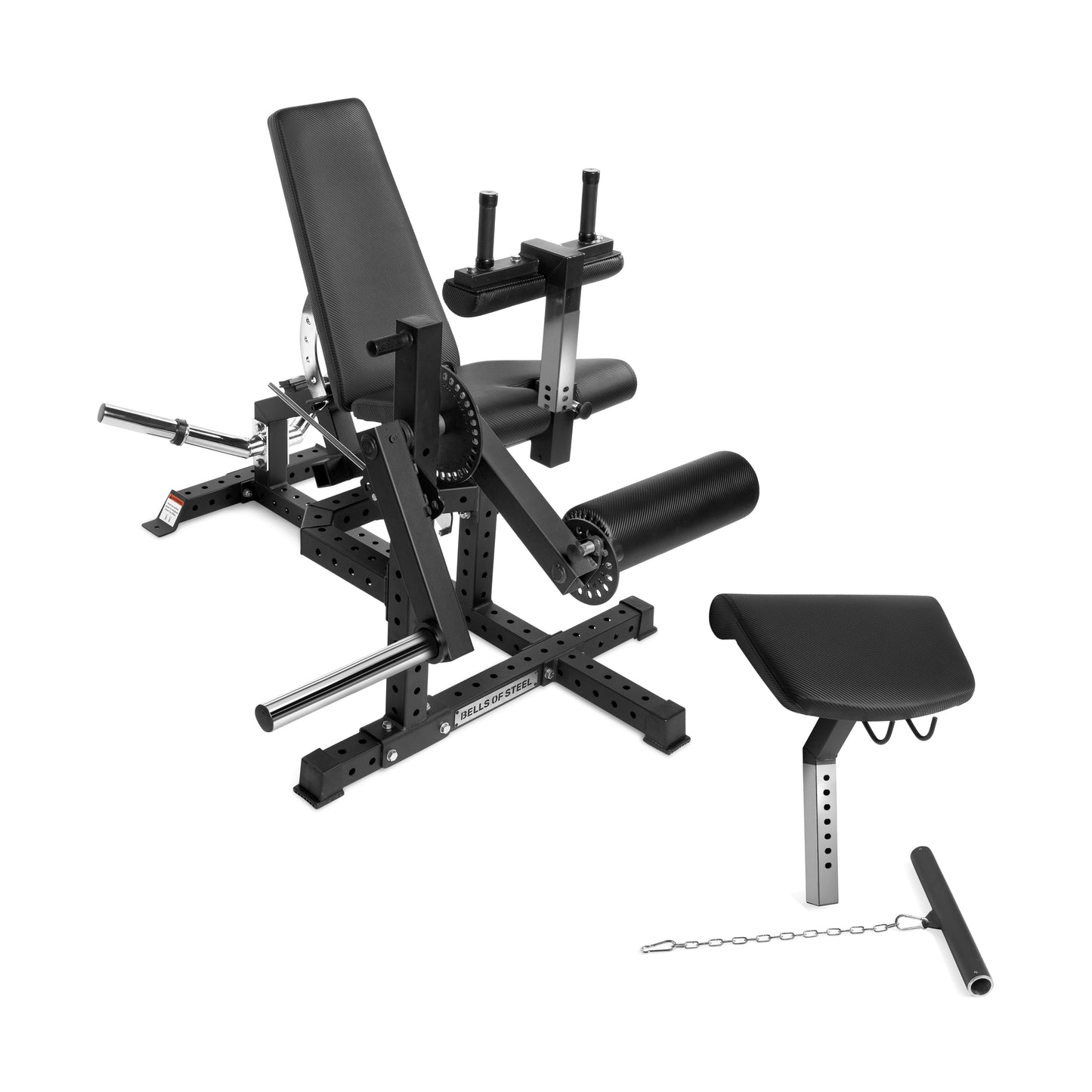 Bells Of Steel Legacy Leg Extension / Hamstring Curl Machine - Plate Loaded - PLELC-MA-SET