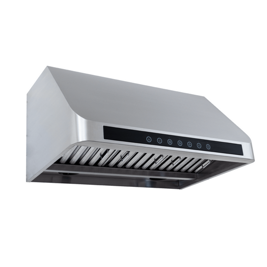 Proline PLJW 101 - Ducted Under-Cabinet Range Hood, 1000/2000 CFM | Stainless Steel Finish - PLJW 101.30