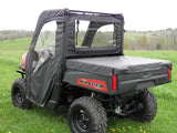 3 Star UTV Polaris Mid-Size 570 Ranger 2-Seater - Door/Rear Window Combo - POLM57-DRF-BLK