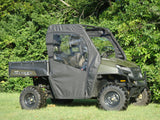 3 Star UTV Polaris Ranger 2-Passenger 500/700 (2002-2008) - Soft Doors - POLRGR-DOF-BLK