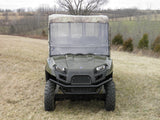 3 Star UTV Polaris Ranger Crew 570 Mid Size - 4 Passenger - Full Cab Enclosure for Hard Windshield - POLC57-FCF-BLK