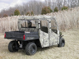 3 Star UTV Polaris Ranger Crew 570 Mid Size - 4 Passenger - Full Cab Enclosure for Hard Windshield - POLC57-FCF-BLK