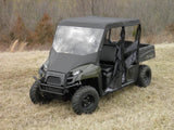 3 Star UTV Polaris Ranger Crew 570 Mid Size - 4 Passenger - Vinyl Windshield/Top Combo - POLC57-WTO-BLK
