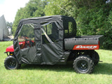 3 Star UTV Polaris Ranger Crew 700 (2008-2009) - Door/Rear Window Combo - POLCR9-DRF-BLK