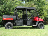 3 Star UTV Polaris Ranger Crew 700 (2008-2009) - Vinyl Windshield/Top Combo - POLCR9-WTO-BLK