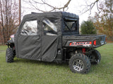 3 Star UTV Polaris Ranger Crew 900 - Door/Rear Window Combo - POLC90-DRF-BLK