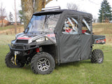 3 Star UTV Polaris Ranger Crew 900 - Door/Rear Window Combo - POLC90-DRF-BLK