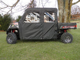 3 Star UTV Polaris Ranger Crew 900 - Soft Doors - POLC90-DOF-BLK