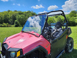 3 Star UTV Polaris RZR 570/800/900 - 1 Pc Scratch-Resistant Windshield with Clamp and Vent Options - POLRZR-GX1-MR1