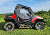 3 Star UTV Polaris RZR 570/800/900 - Full Cab Enclosure for Hard Windshield - POLRZR-FCF-BLK