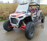 3 Star UTV Polaris RZR XP 4 1000/XP 4 Turbo - 1 Pc Scratch-Resistant Windshield w/Vent and Clamp Options - RZR104-GX1-MR1