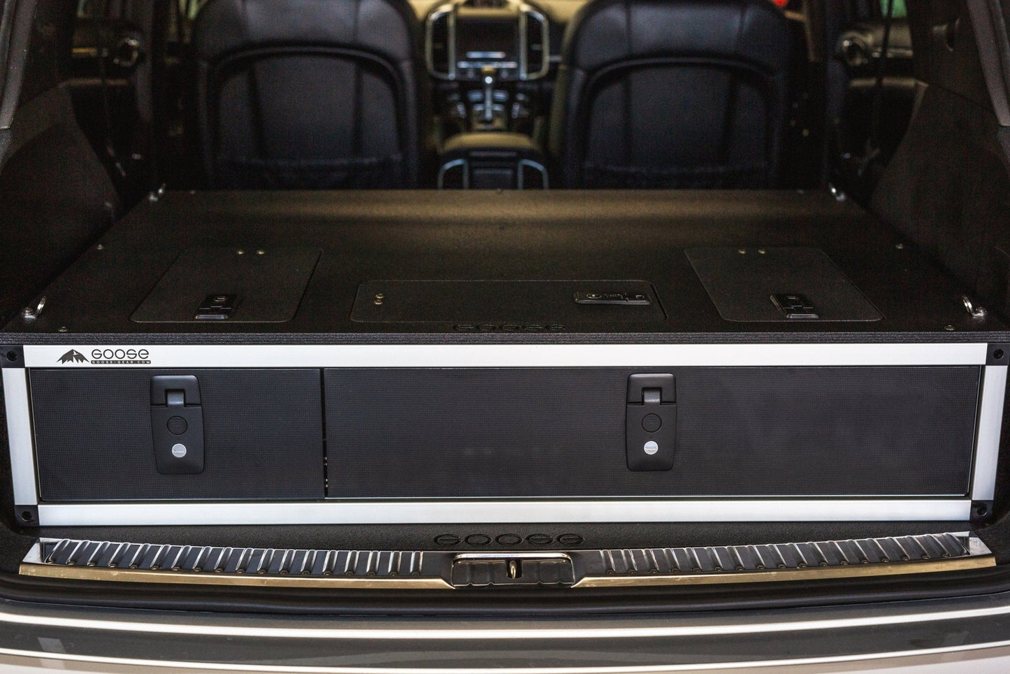 GOOSE GEAR Porsche Cayenne & Volkswagen Touareg 2011-2017 2nd Gen. - Side X Side Drawer Module with Fitted Top Plate