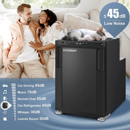 BODEGA 12 Volt RV Refrigerator 45L/1.6cu.ft RV Fridge and Freezer