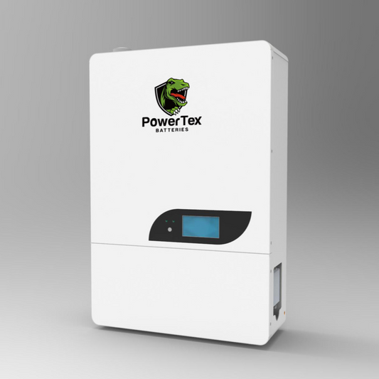 Powertex Batteries 51.2V 100Ah 5.12KWh Lithium LiFePO4 Wall Mounted Residential Energy Storage Battery - PT51100