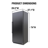 Vinotemp 300-Series Pantry Refrigerator, 21.2 cu. ft. Capacity, in Black - BR-300GREF