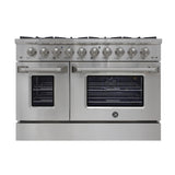 Vinotemp 48" Double Oven Gas Range, in Stainless Steel - BR-48SSGG