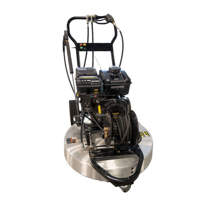 CleanFreak PressureMower Mobile Concrete Surface Cleaner w/ 30" Deck, 25' Hose & Wand - WET-PM30-14HR