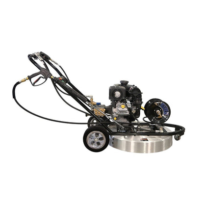 CleanFreak PressureMower Mobile Concrete Surface Cleaner w/ 30" Deck, 25' Hose & Wand - WET-PM30-14HR