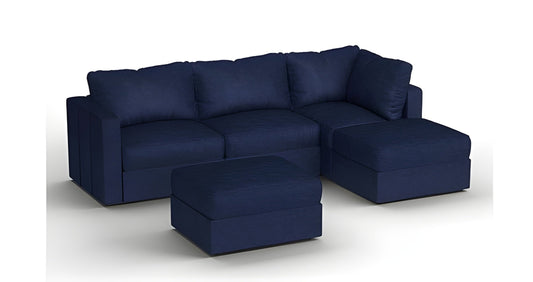Lovesac – 5 Seats + 5 Sides Corded Velvet & Lovesoft – Sapphire Navy - BB6484142