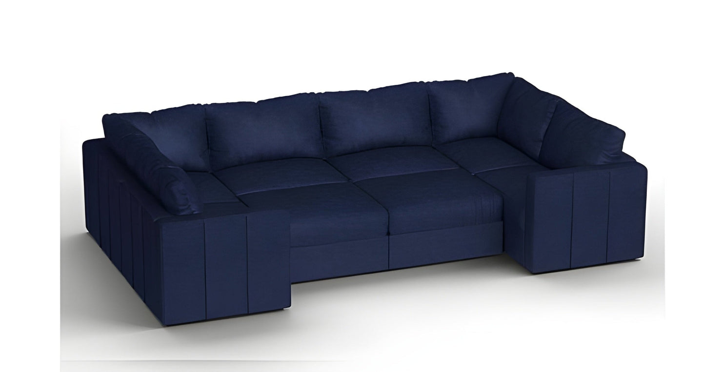 Lovesac – 8 Seats + 10 Sides Corded Velvet & Lovesoft – Sapphire Navy - BB6484190