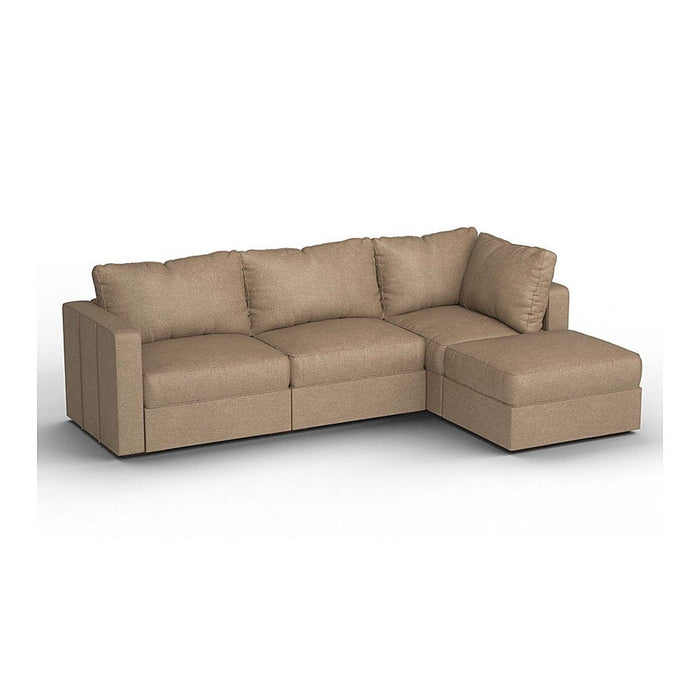 Lovesac – 4 Seats + 5 Sides Combed Chenille & Lovesoft – Taupe - BB6484136