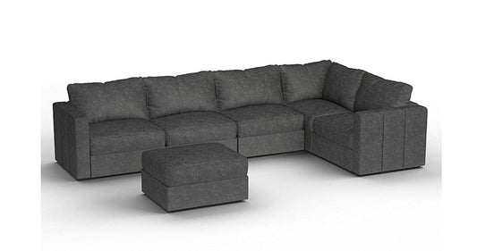 Lovesac – 6 Seats + 8 Sides Corded Velvet & Standard Foam – Charcoal Grey - 1760079034304_531