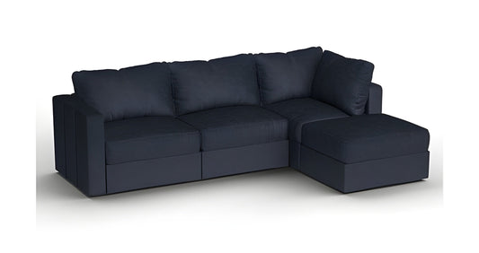 Lovesac – 4 Seats + 5 Sides Corded Velvet & Lovesoft – Midnight Navy - BB6484135