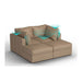 Lovesac – 4 Seats + 4 Sides Combed Chenille & Standard Foam with 8 Speaker Immersive Sound + Charge System – Taupe - BB6484180