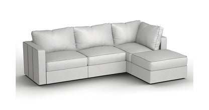 Lovesac – 4 Seats + 5 Sides Luxe Chenille & Standard Foam – Tonal Sterling - BB6484123