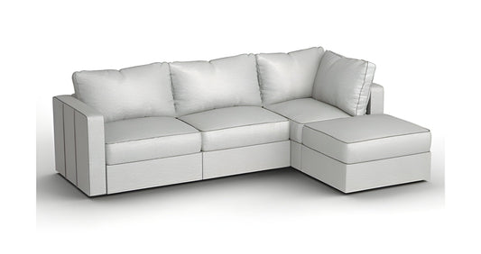 Lovesac – 4 Seats + 5 Sides Luxe Chenille & Standard Foam – Tonal Sterling - BB6484123